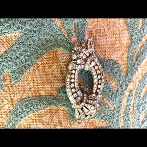 Estate Art Deco Antique oval brooch pin